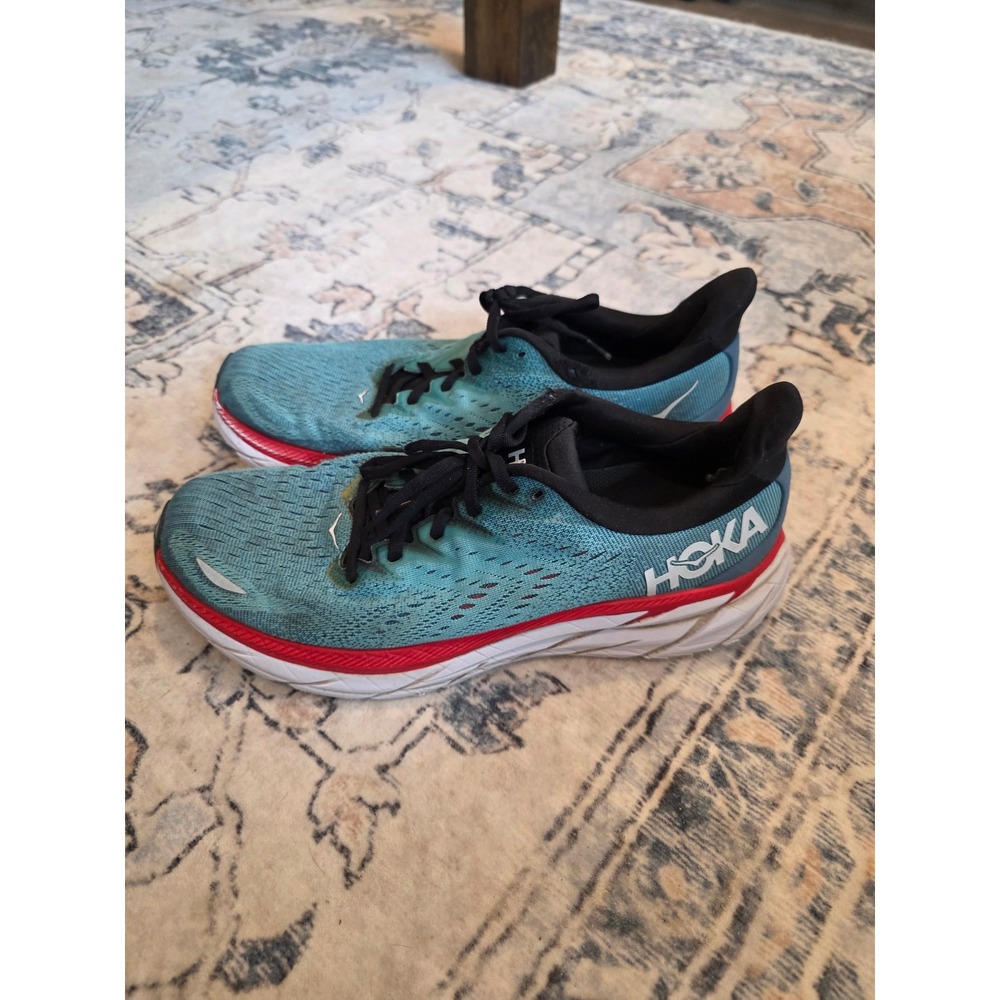 Hoka One One Men's Size 10.5 Clifton 8‎ Running Shoes Athletic Athleisure